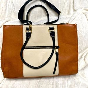 Large Merona Faux Computer work bag